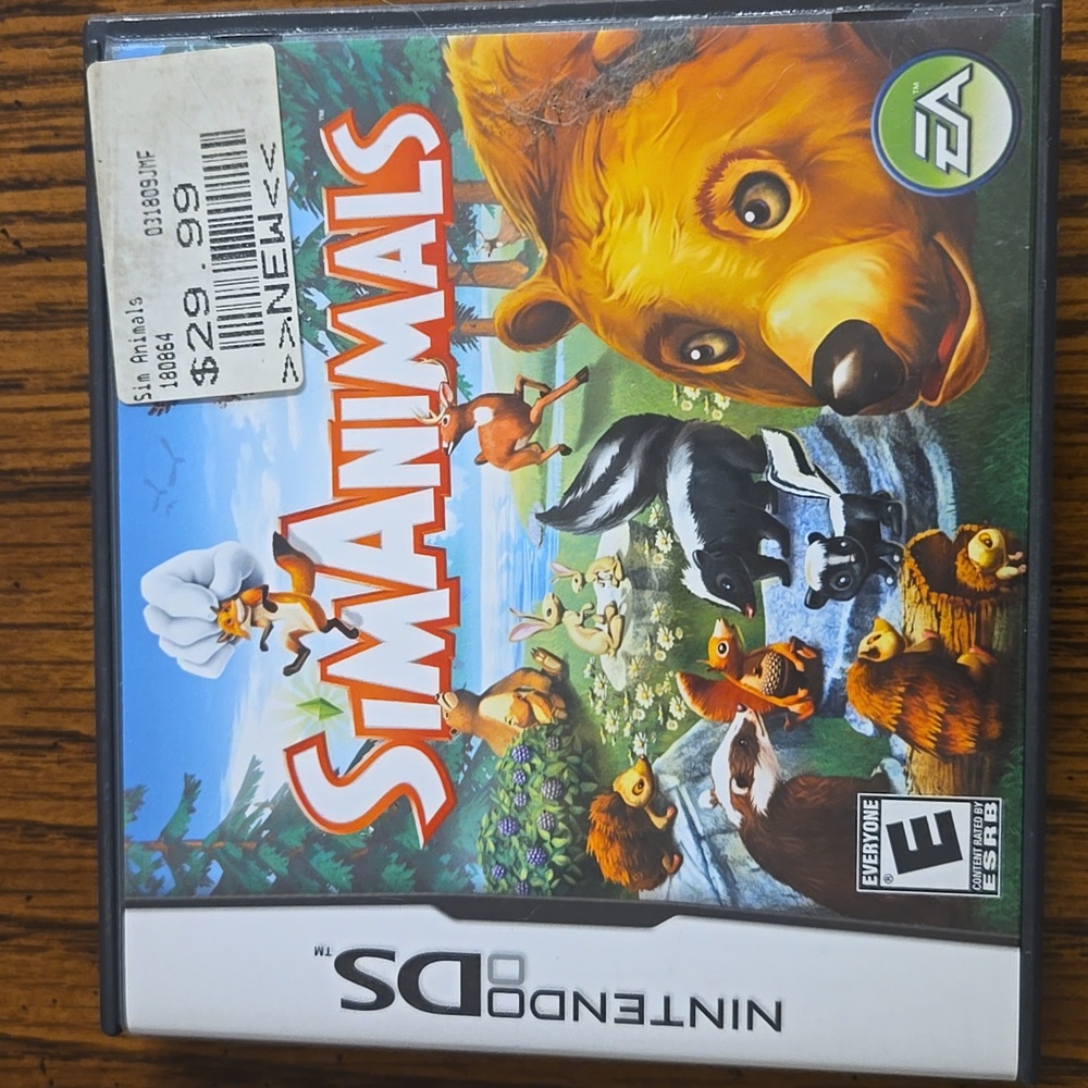 Nintendo DS Sim Animals Video Game